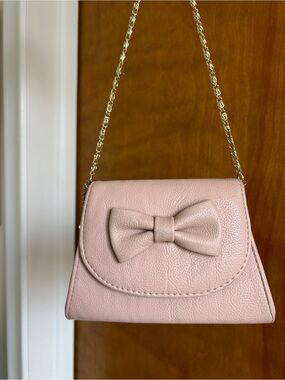 Lulu Pink Bow Chain Shoulder Bag - Women